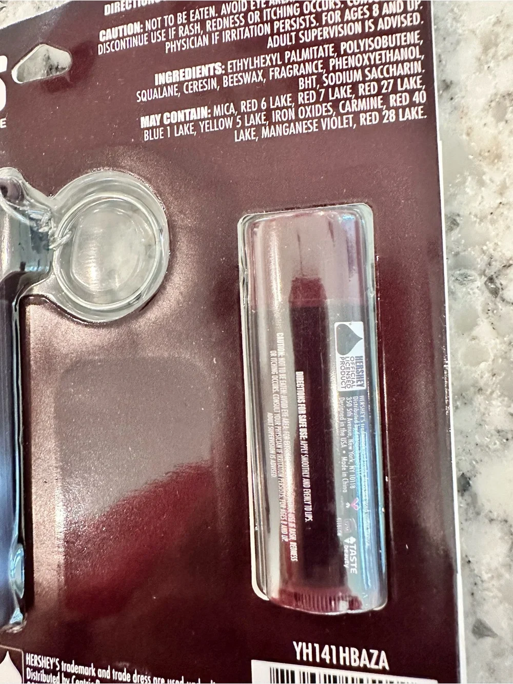 Hershey's Milk Chocolate Flavored Lip Balm & Keychain - Brown